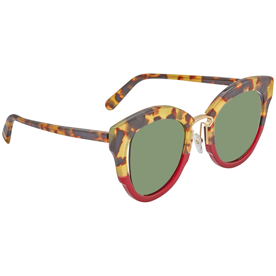 Salvatore Ferragamo SF830S Cat Eye Women\'s Sunglasses Salvatore Ferragamo Black/Green SF830S Cat Eye Sunglasses  main image 3