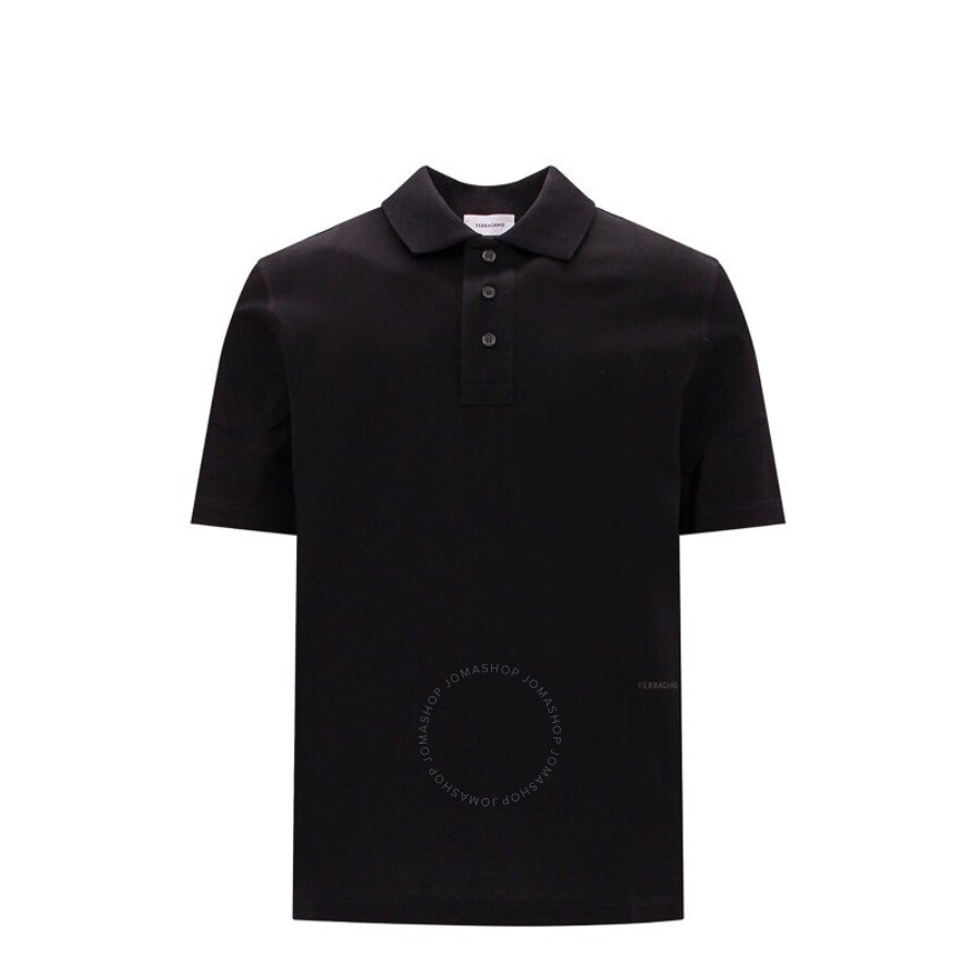 ☆関税込☆Ferragamo★Men's Polo Logo Short Sleeve T-Shirt★ Ferragamo logo-embroidered Polo Shirt | Grey | FARFETCH