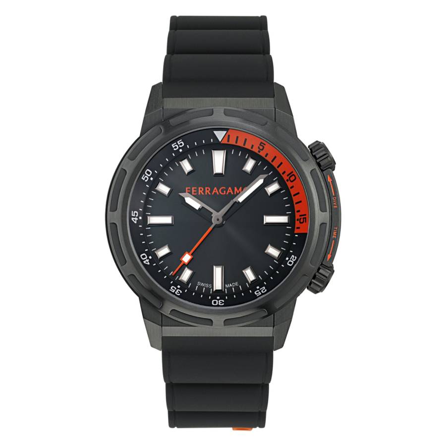 Ferragamo Sport Quartz Black Dial Men's Watch SFJA00224