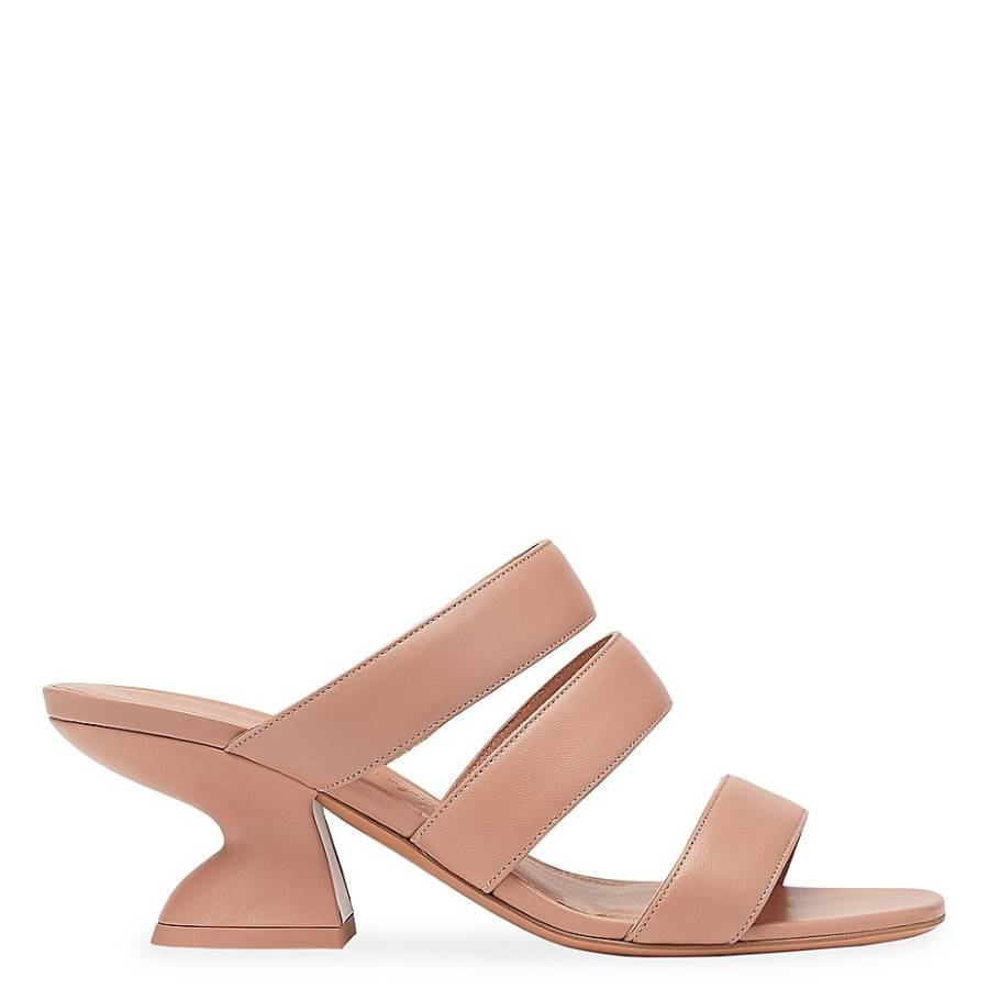 Ferragamo Steffie 55 Heeled Mules In Pink