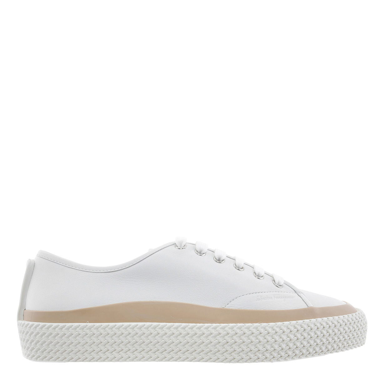 Designer men Salvatore Ferragamao Silver Metallic Platform Sneakers - Salvatore Ferragamo Women main image 2