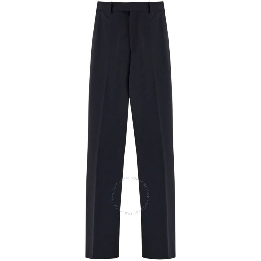 Straight-Leg Pleated Trousers