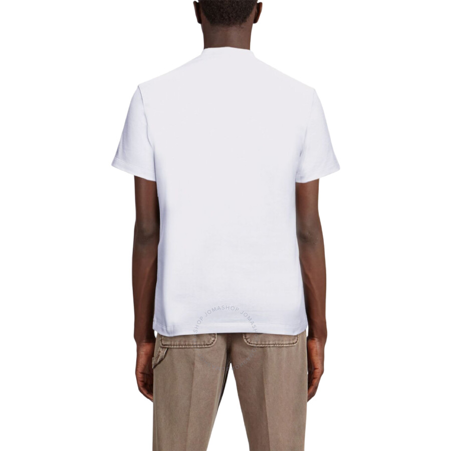 Ferragamo Logo-printed Long-sleeved T-shirt In White