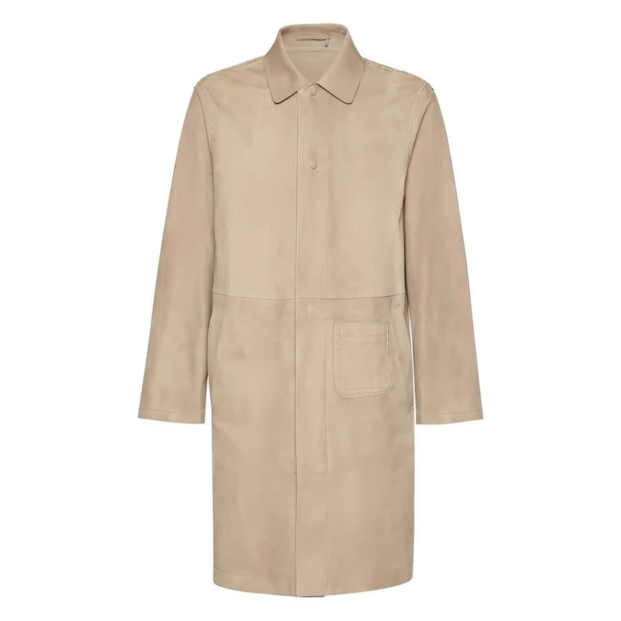 Ferragamo Suede Coat 141153750671 - Clothing, Salvatore Ferragamo