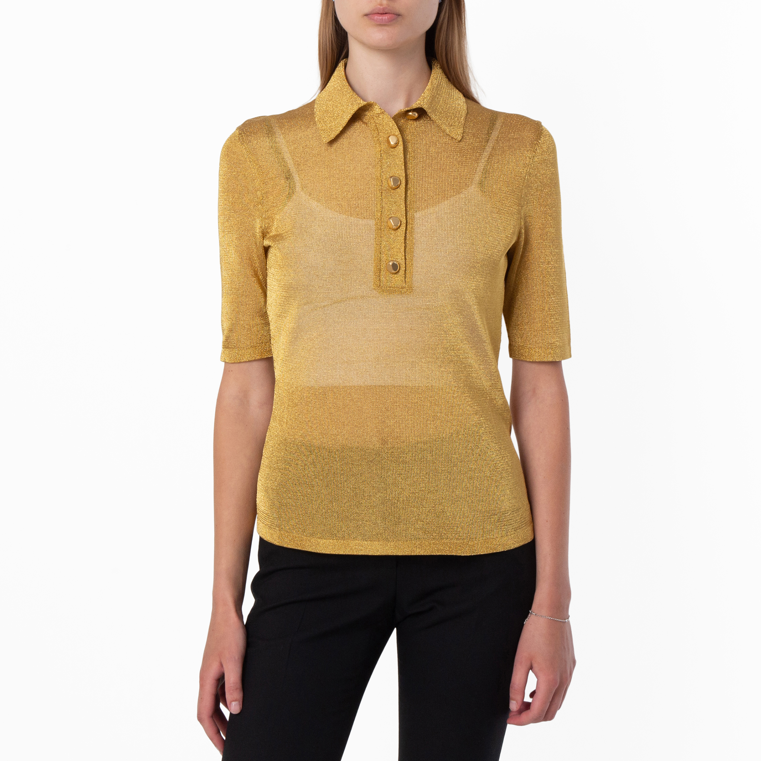 SALVATORE FERRAGAMO 루렉스 폴로 셔츠