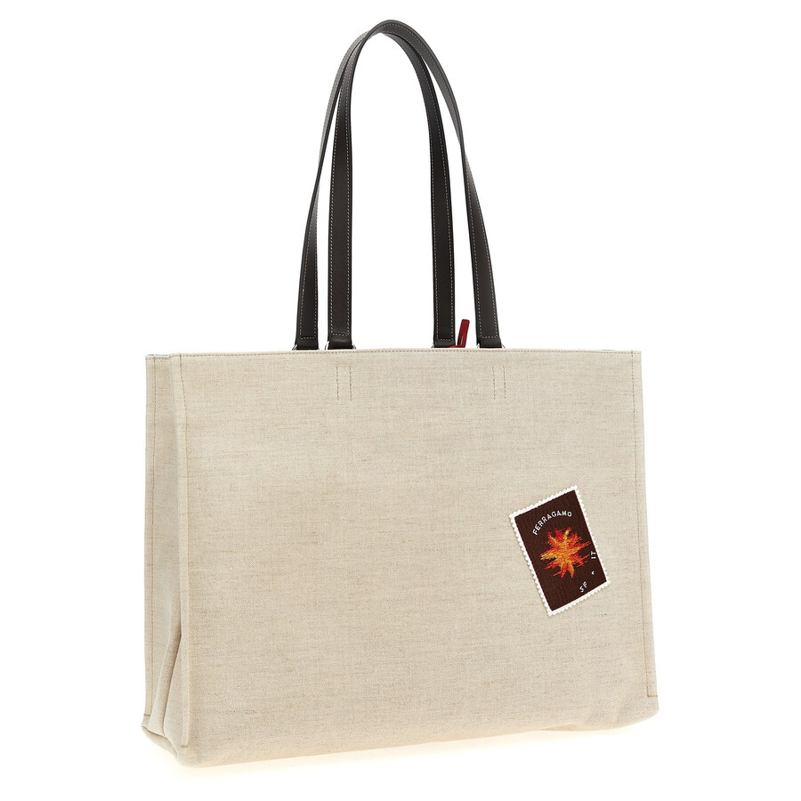 Ferragamo Tote Bag L Shopping Bag In Neutral