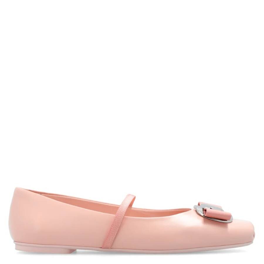 Ferragamo Vara Plate Zina Ballet Flats, Size 8.5 01H345