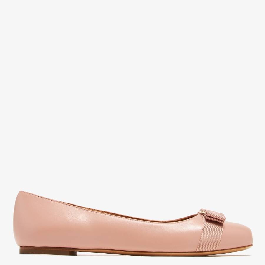 Ferragamo Woman Ballet Flats Light Pink Size 5.5 Lambskin In Pink