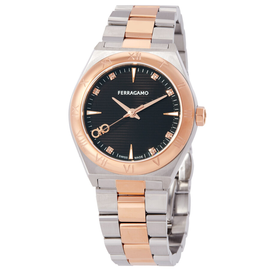 Ferragamo Vega Upper East Quartz Diamond Ladies Watch SFZB00524