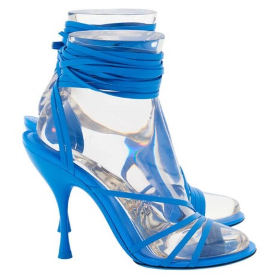 Ferragamo Victoria X5 Wrap Tie Sandals, Size 9 B 01G489 766342