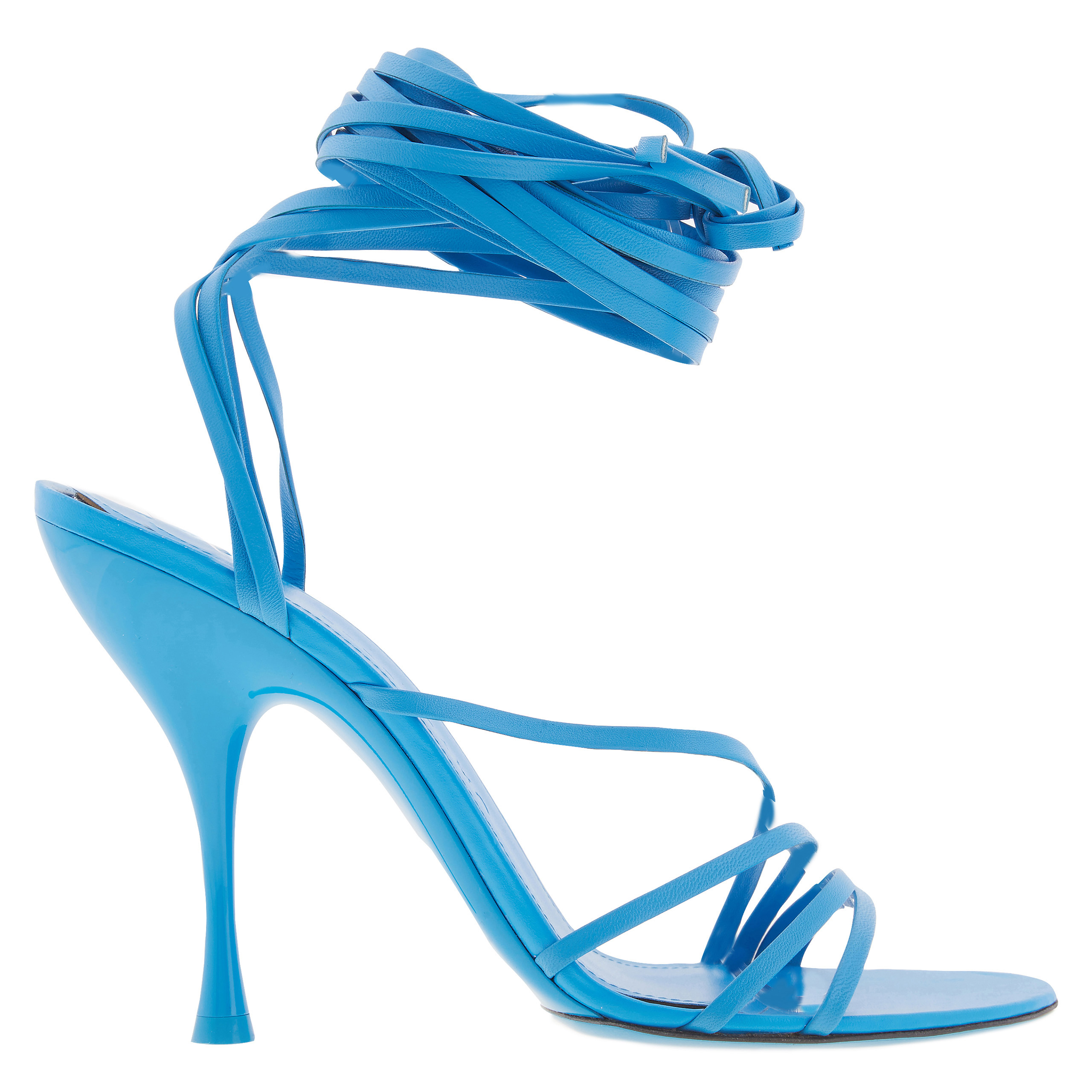 Ferragamo Victoria X5 Wrap Tie Sandals, Size 9 B 01G489 766342