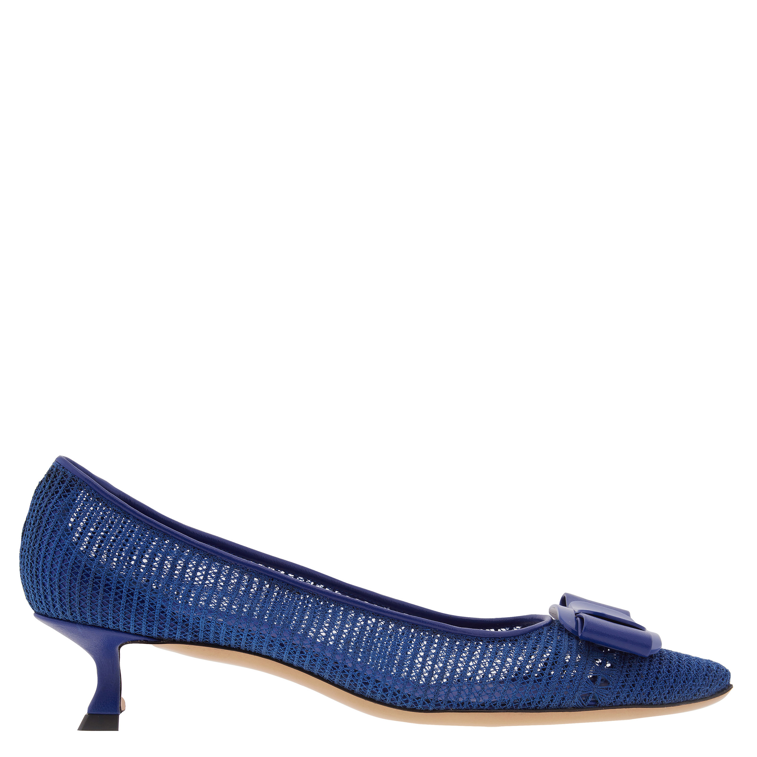 Ferragamo Zelma Mesh Bow Pumps, Size 7 C 01I116 772878