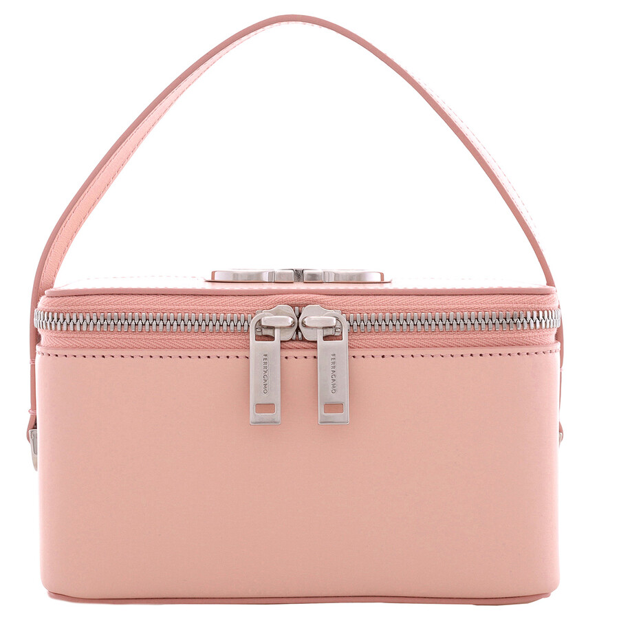 ferragamo*美品 Ferragamo Studio Soft Top Handle (M) Hand Bag In White