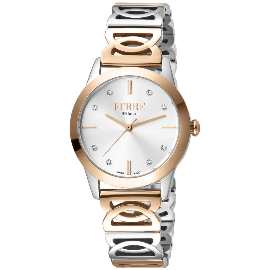 Ferre Milano Classic Quartz White Dial Ladies Watch Fm1l126m0271