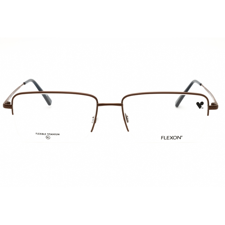 Flexon Men's Black Rectangular Eyeglass Frames H6073