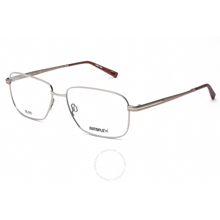 Flexon Men's Gold Tone Pilot Eyeglass Frames Autoflex 101 710 60