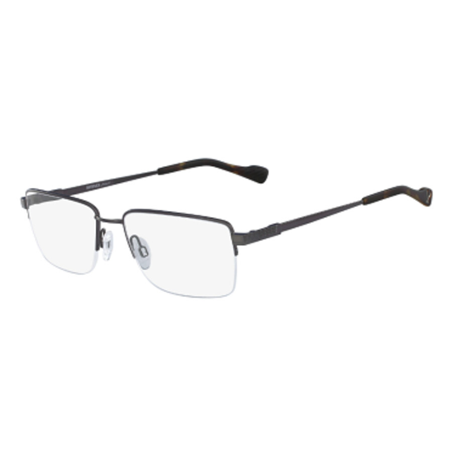 Flexon Men's Gunmetal Rectangular Eyeglass Frames AUTOFLEX10503355