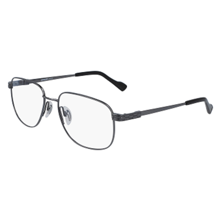Flexon Men's Gunmetal Rectangular Eyeglass Frames AUTOFLEX11103357
