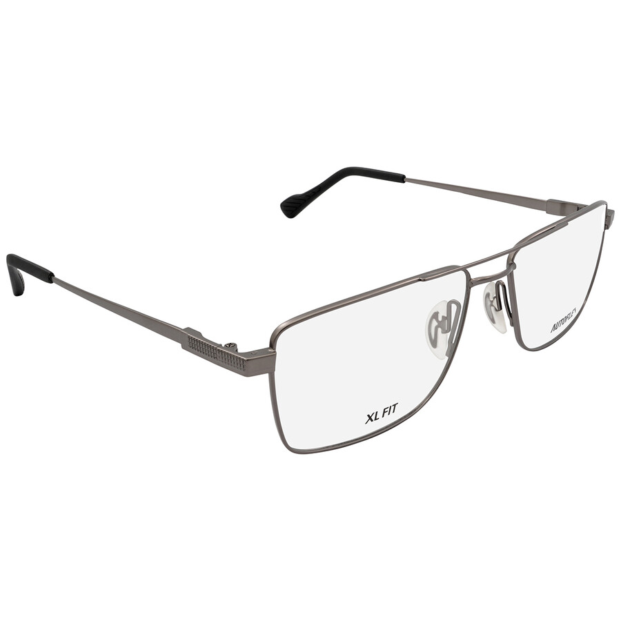 Flexon Men's Gunmetal Square Eyeglass Frames AUTOFLEX10903358