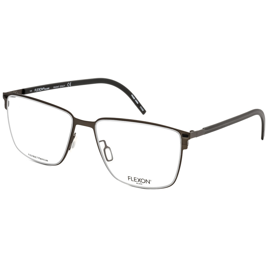 Flexon Men's Gunmetal Square Eyeglass Frames FLEXONB207603356