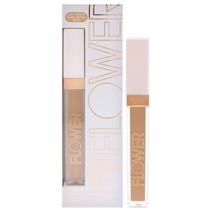 Flower Beauty Ladies Light Illusion Full Coverage Concealer 0.2 oz M1-2 Light Medium Makeup 84079711 In Neutral