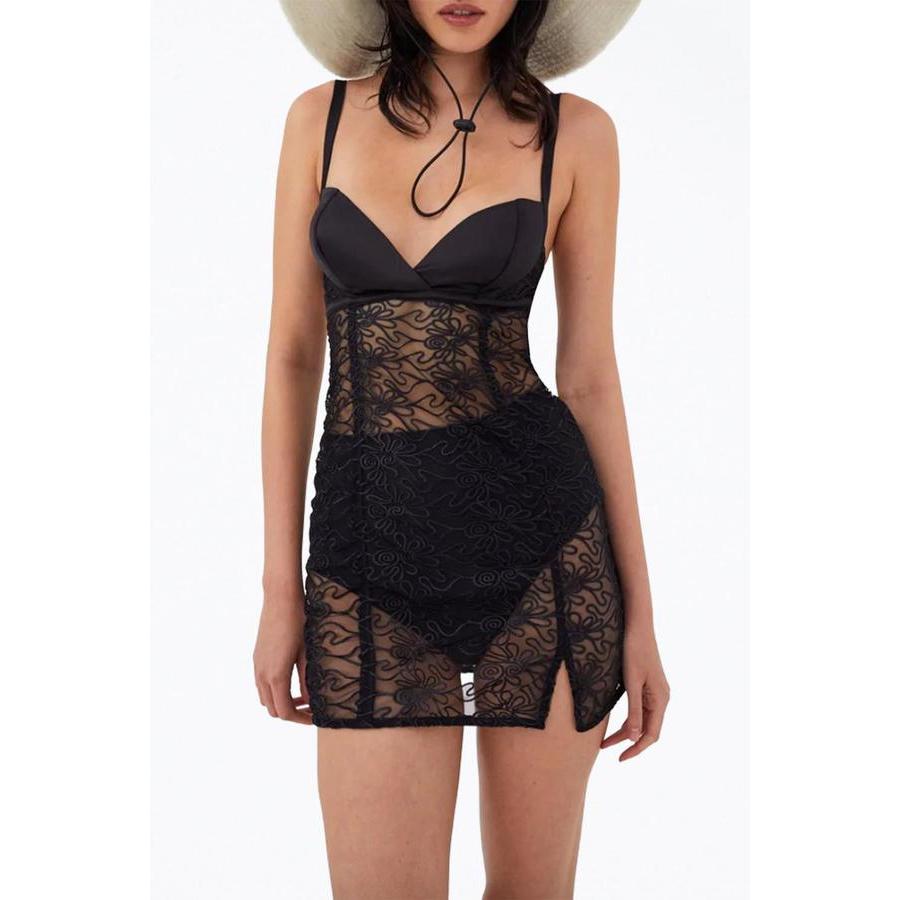 For Love & Lemons Ladies Rosanna Embroidered Tulle Mini Dress Black, Size X-Small 109034-Black-XS - Clothing - Jomashop For Love & Lemons Ladies Rosanna Embroidered Tulle Mini Dress Black, Size X-Small 109034-Black-XS - Clothing - Jomashop