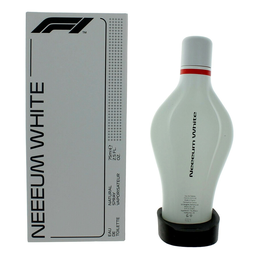 Formula 1 Unisex Race Collection Neeeum White Edt Spray 2.5 oz Fragrances 5050456998579 In Black / White