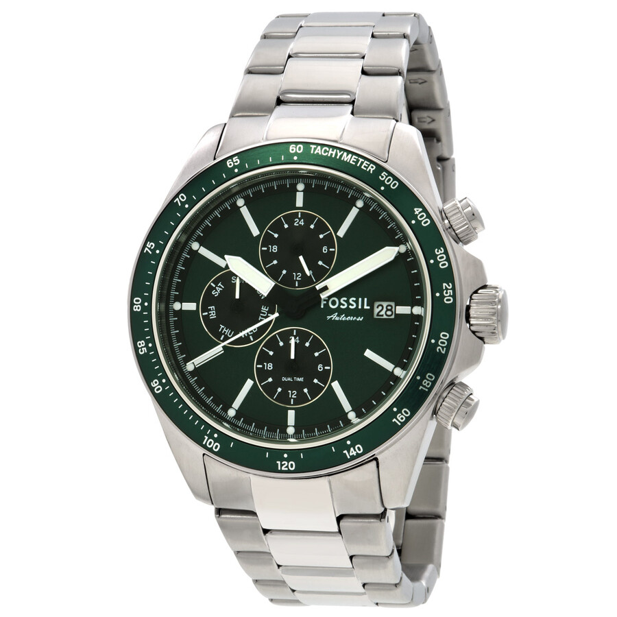 Fossil Autocross Multifunction Quartz Green Dial Watch FS6127