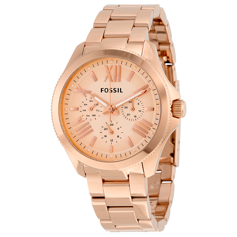 Fossil Cecile Rose Gold Dial Ladies 