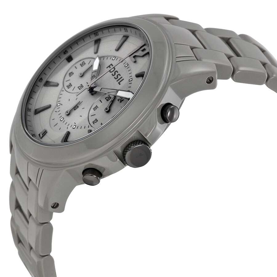 Fossil Ceramic Gray Dial Gray Ceramic Ladies Watch CE5017 Grant
