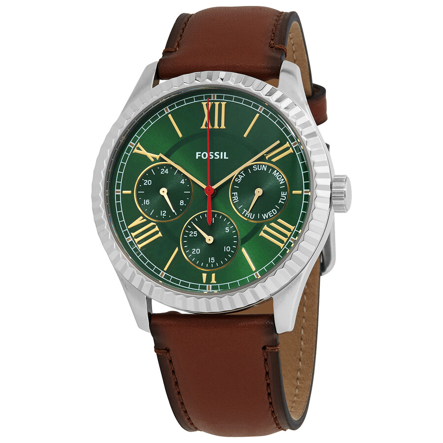 fossil green dial watch