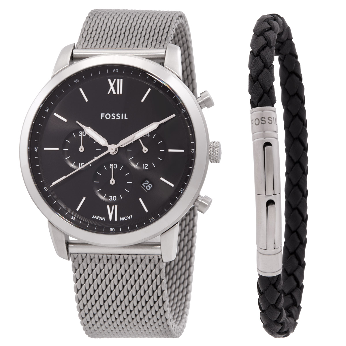 Fossil Chronograph Quartz Black Dial Men's Watch FS6020SET