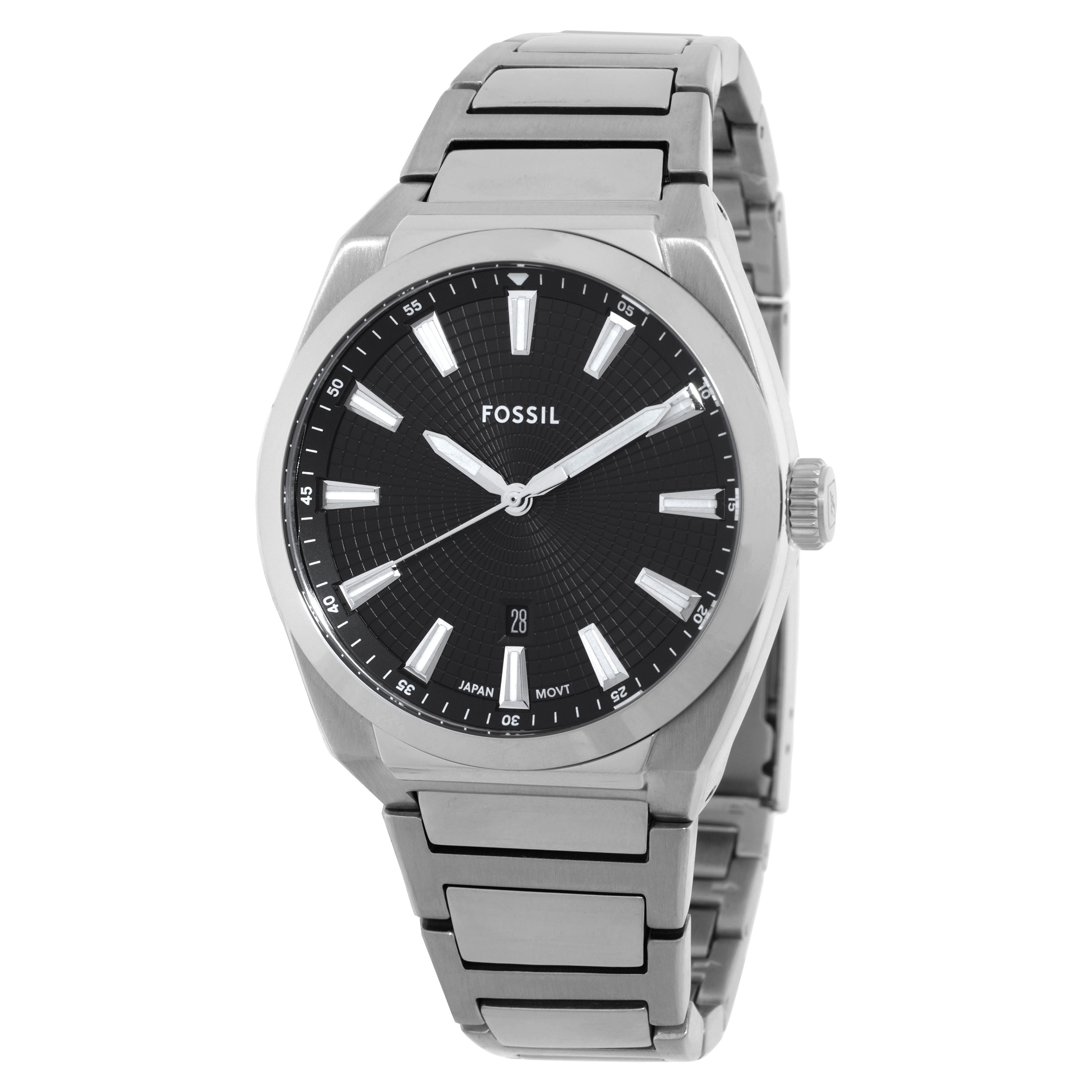 Fossil Everett Quartz Black Dial Men's Watch FS5821