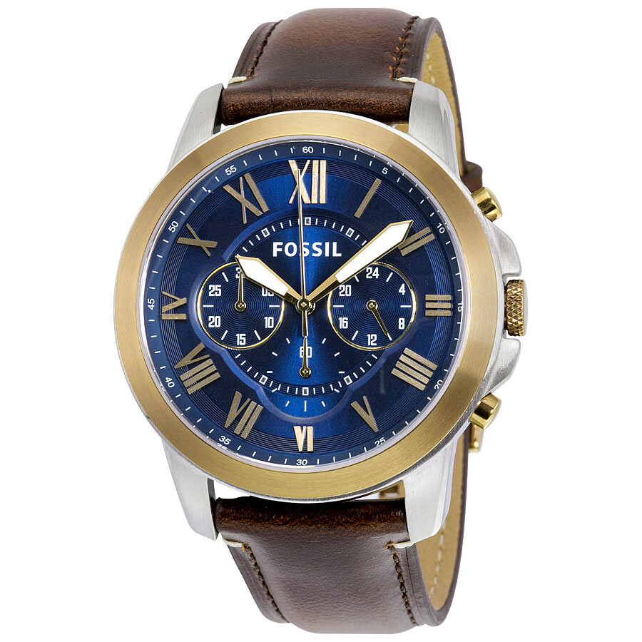 Fossil Grant Chronograph Blue Dial Men\'s Watch FS5150 796483230446 -  Watches, Grant - Jomashop