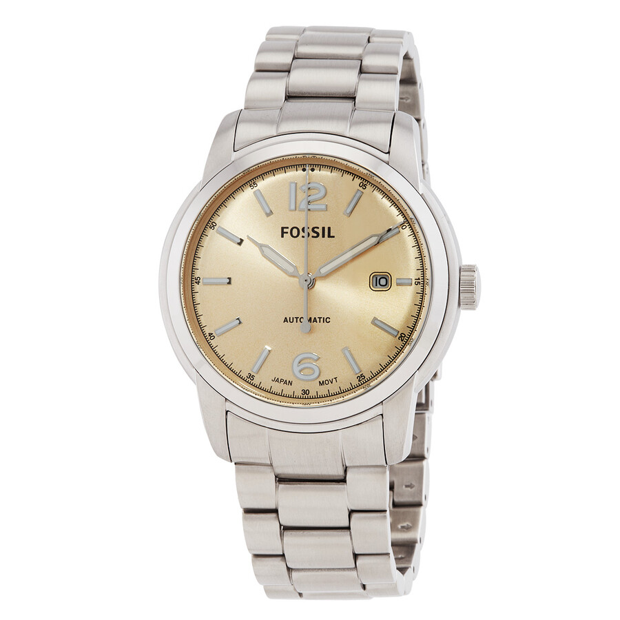 Fossil Heritage Automatic Gold Dial Unisex Watch ME3231  