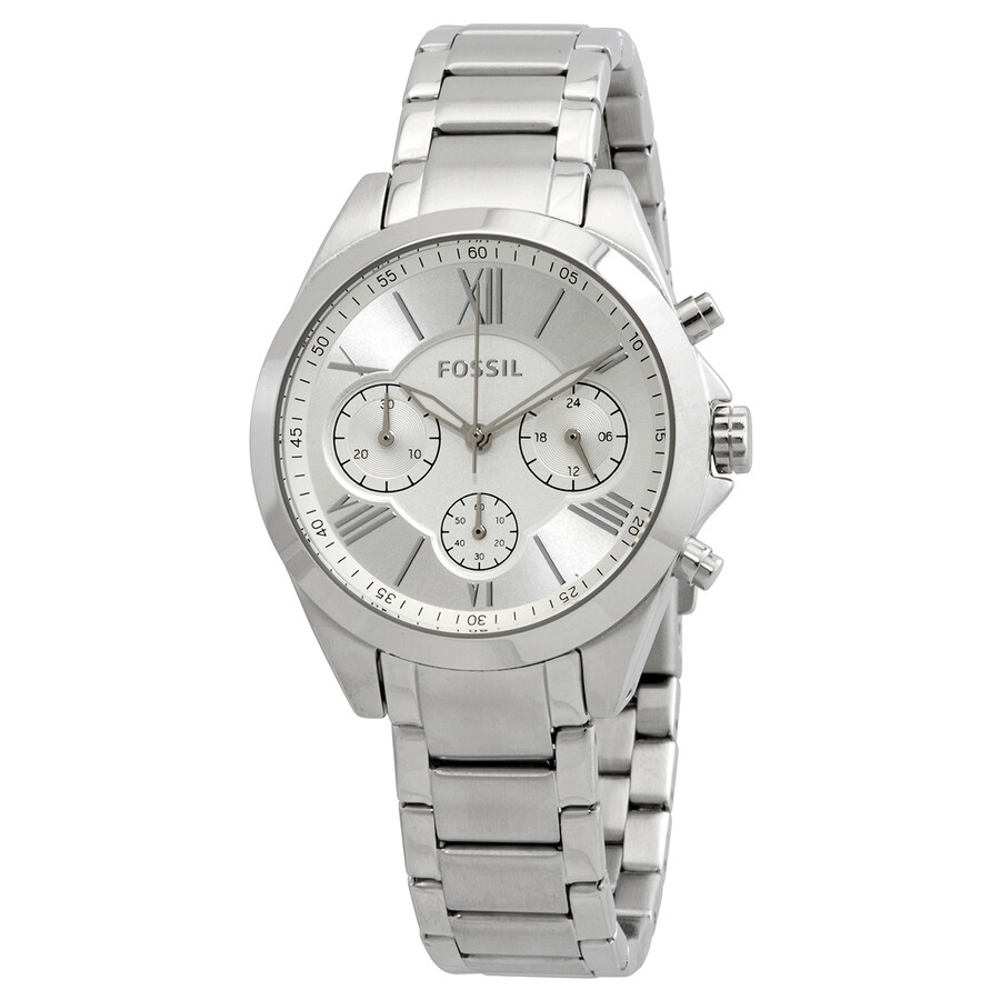 Fossil Modern Courier Chronograph Quartz Silver Dial Ladies Watch