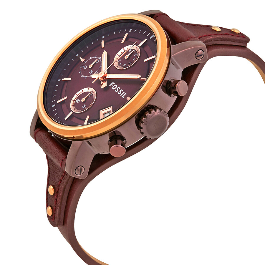 Original Fossil fossil original boyfriend burgundy chronograph Original Fossil fossil original boyfriend burgundy chronograph