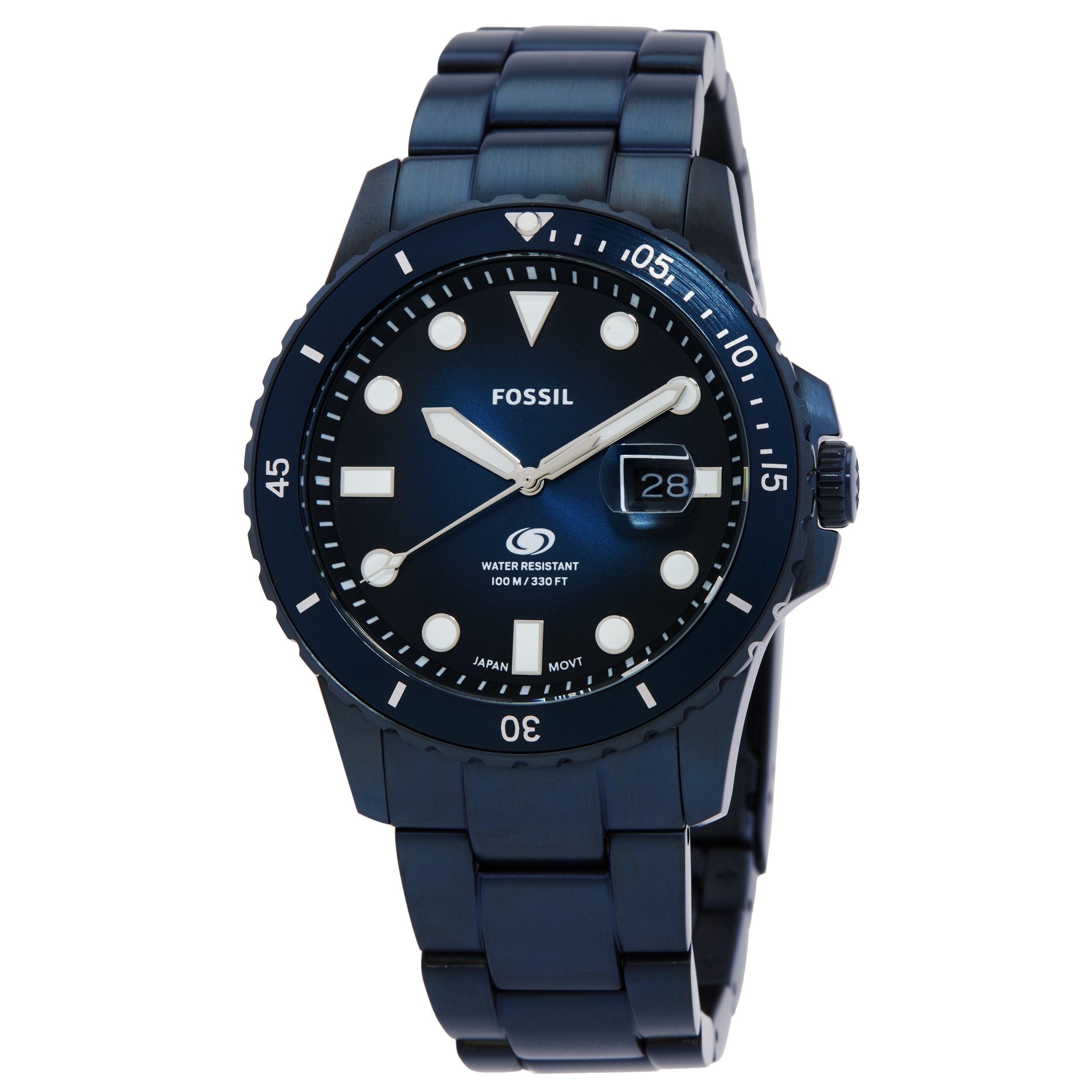Fossil Quartz Blue Dial Men's Watch FS6166 807320032380 - Watches
