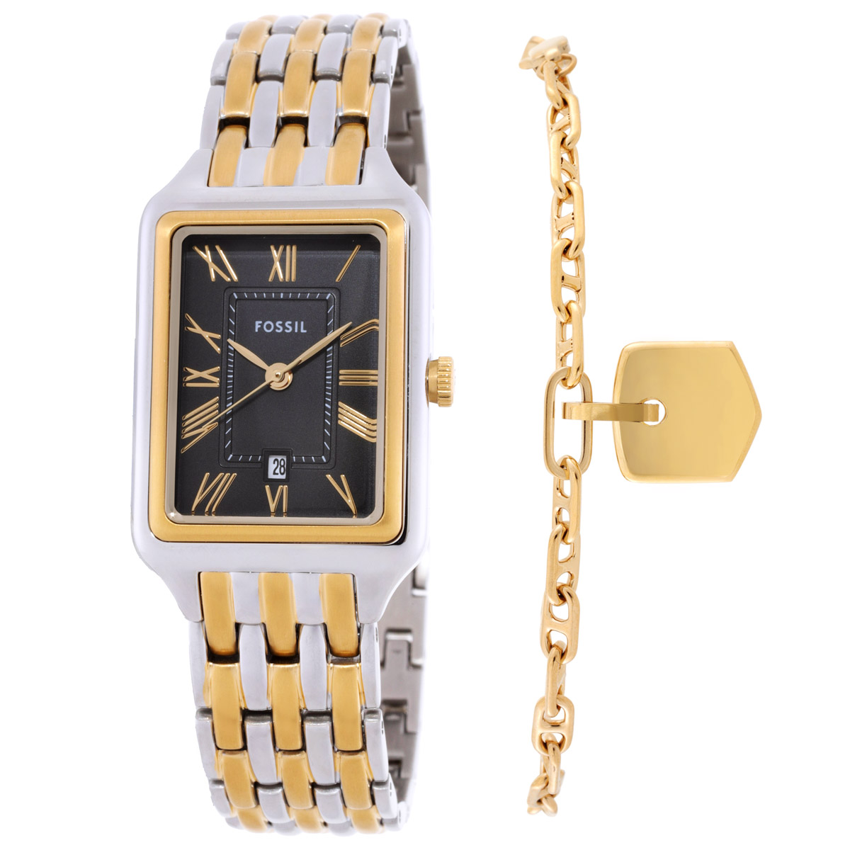 Fossil Raquel Quartz Gray Dial Ladies Watch Set ES5376SET