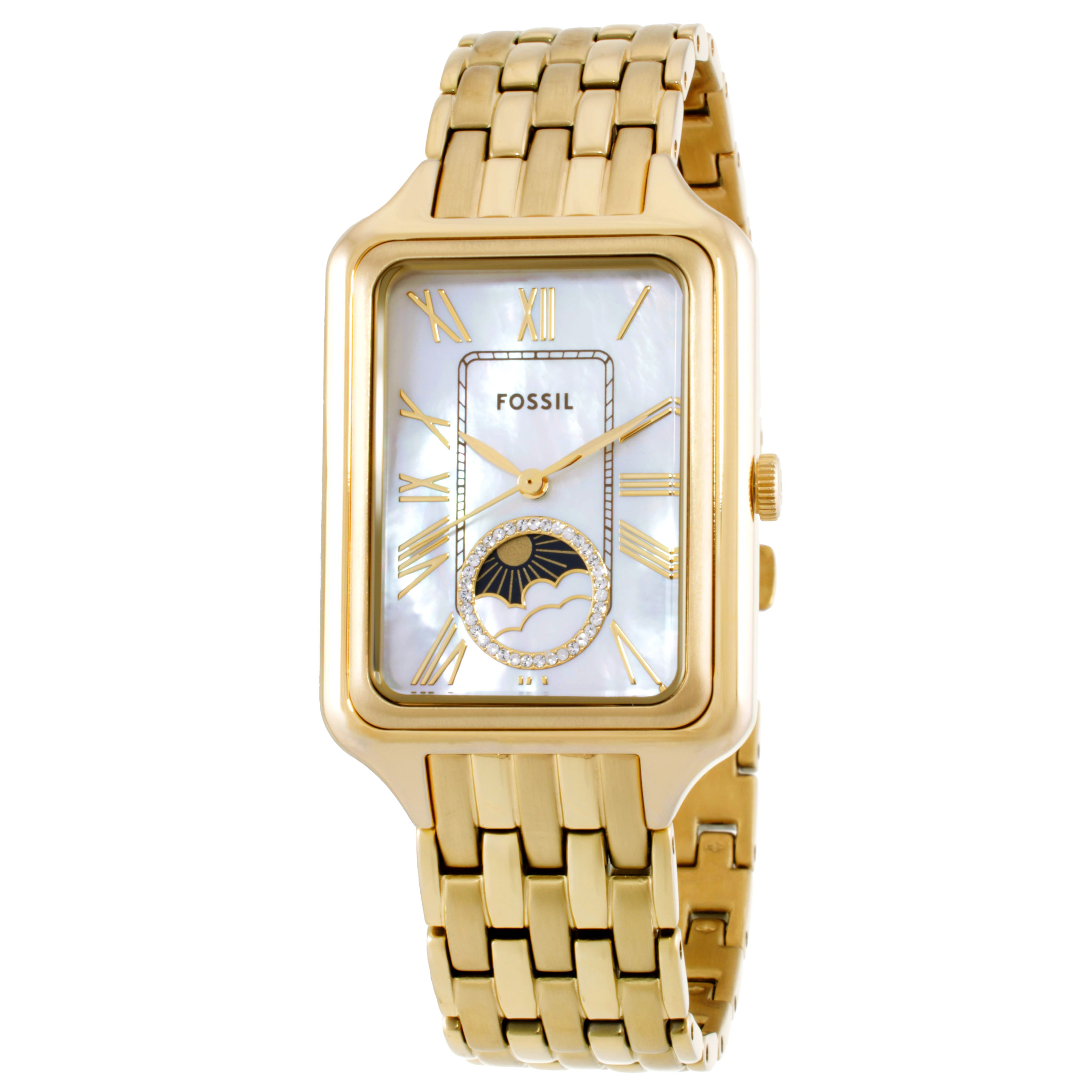 Fossil Raquel Quartz White Mother of Pearl Dial Ladies Watch ES5398