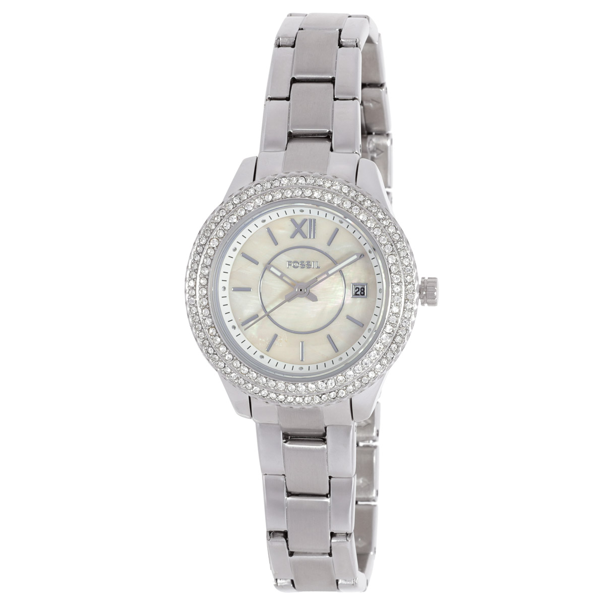 Fossil Stella Quartz Crystal MOP Dial Ladies Watch ES5137