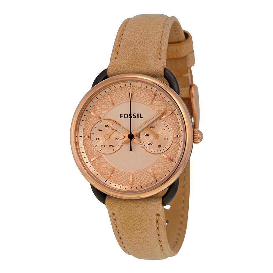 Fossil Tailor Multi-Function Rose Dial 