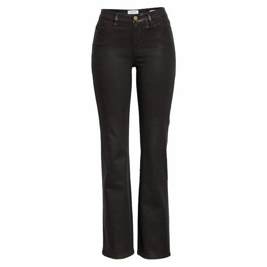 Frame Ladies Le Mini Boot Pant Noir Coated 72019Noir Coated Apparel