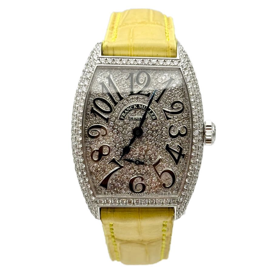 Franck Muller Cintree Curvex Hand Wind Diamond Ladies Watch 7500