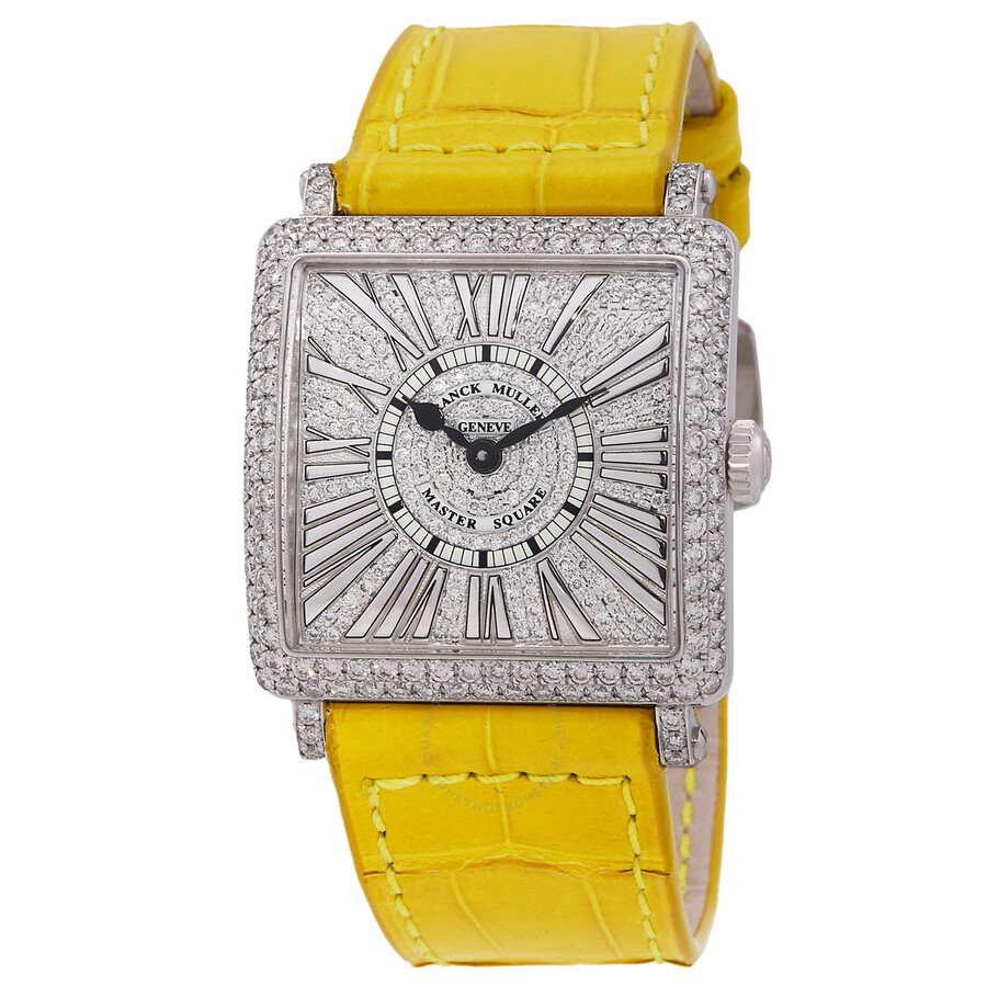 Franck Muller Master Square Relief Quartz Diamond Watch 6002