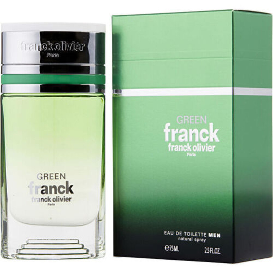 FRANCK OLIVIER FRANCK OLIVIER MEN'S GREEN EDT SPRAY 2.5 OZ FRAGRANCES 3516641748128