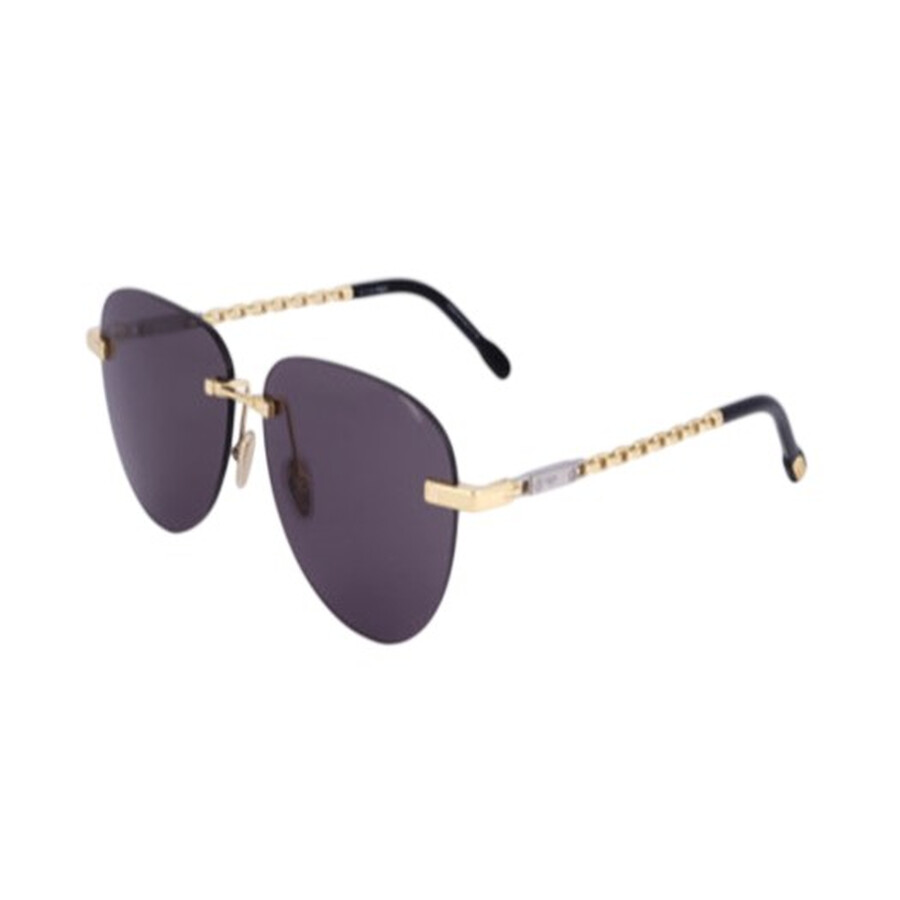 Fred Grey Round Men's Sunglasses Fg40053u 30a 58