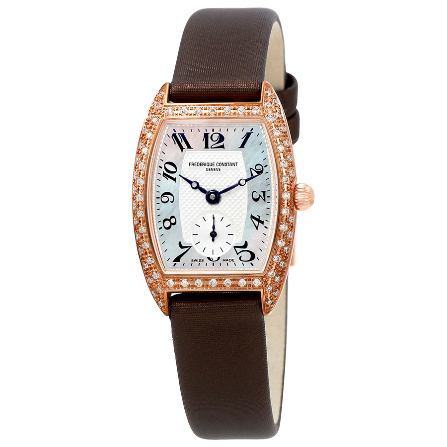 Frederique Constant Art Deco Mother of Pearl Diamond Ladies Watch 235APW1TPV24