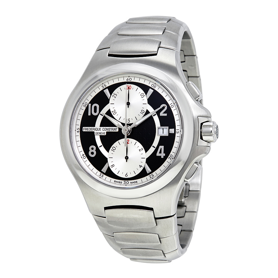 Frederique Constant Automatic Black and Silver Dial Men's Watch FC-393ABS4NH6B