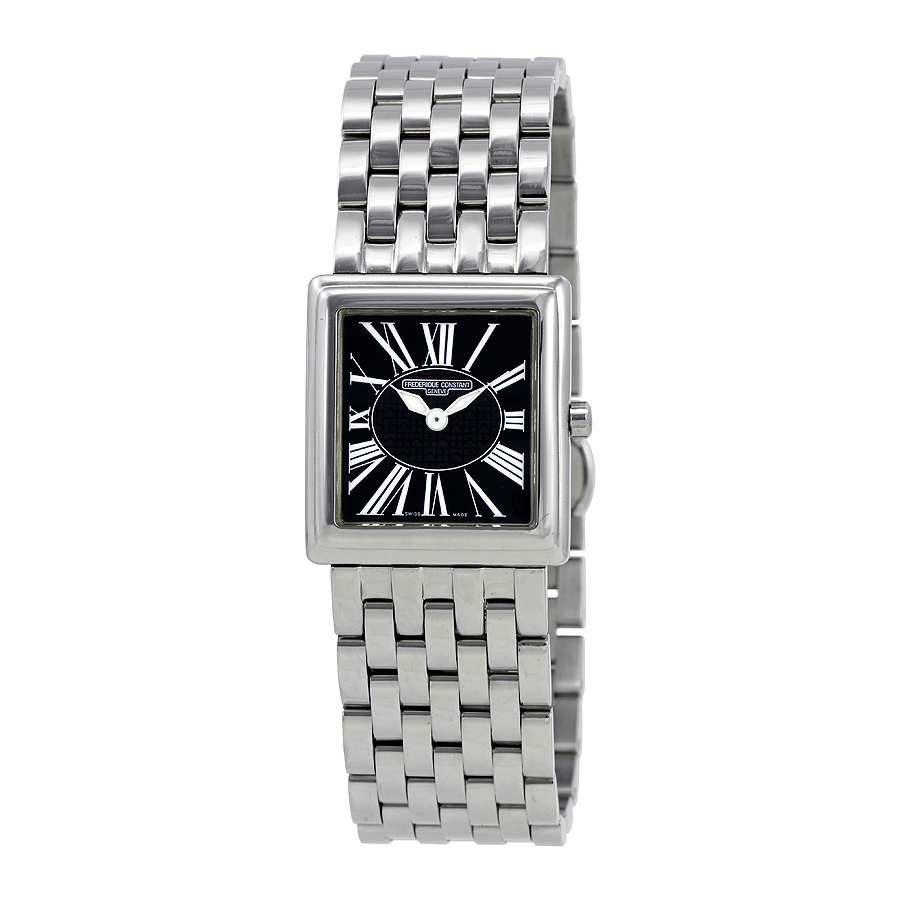 Frederique Constant Carree Black Dial Ladies Watch FC-202RB1C6B